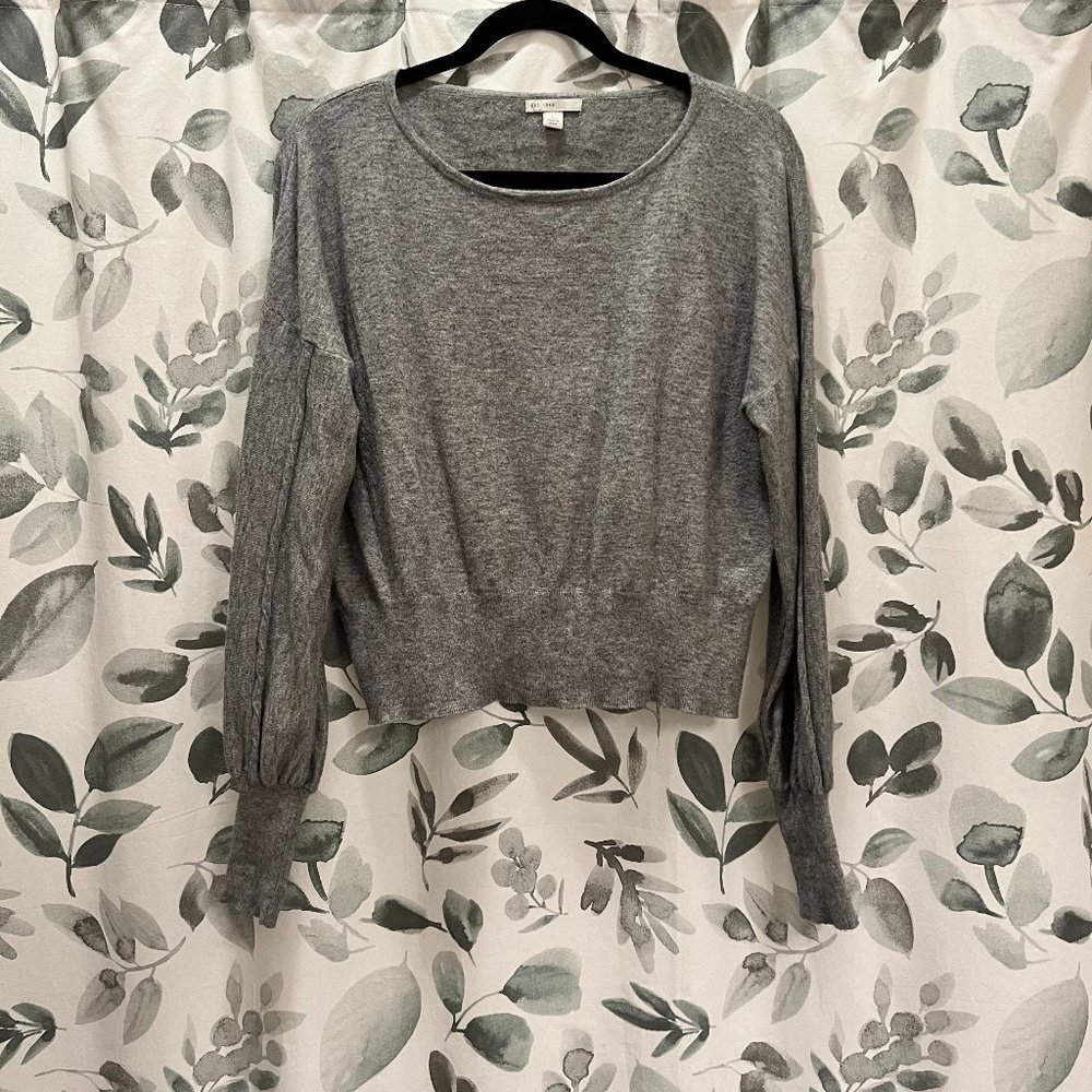 Grey cropped sweater